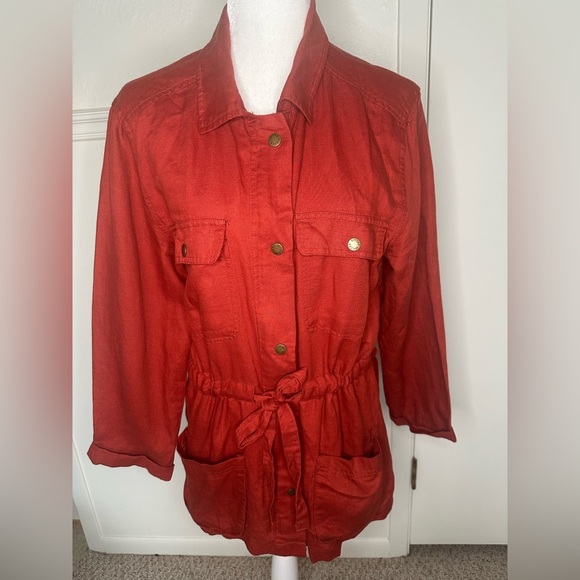 Nicole Miller burnt orange jacket size M - Picture 1 of 8